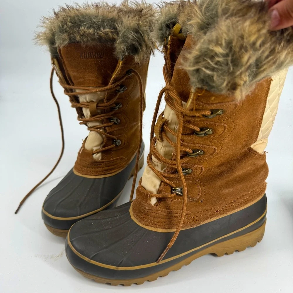 Khombu faux fur winter boots